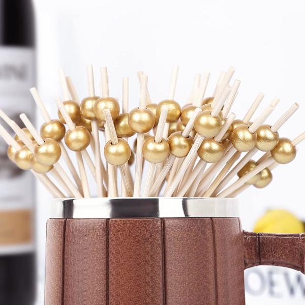 200 st cocktailpinnar, fina aptitretare tandpetare, handgjorda Bam