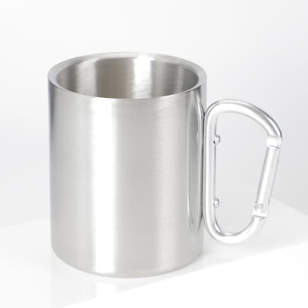 Utomhusmugg, för camping, kompakt och lätt, 220 ml, skruv