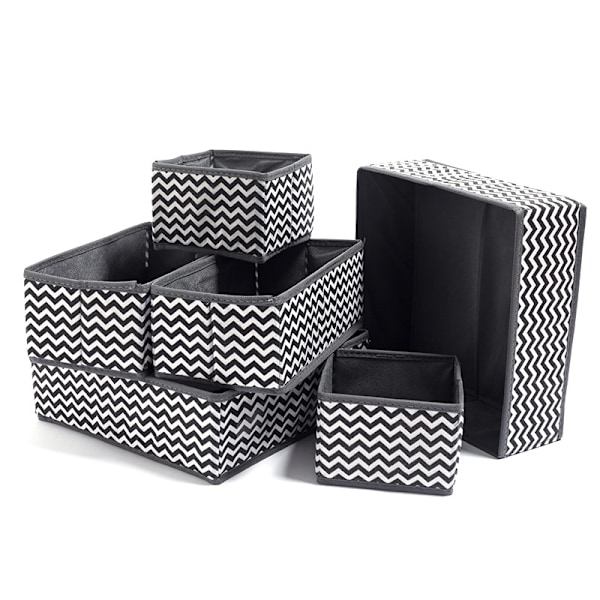 6 stk. Non-woven åben opbevaringsboks