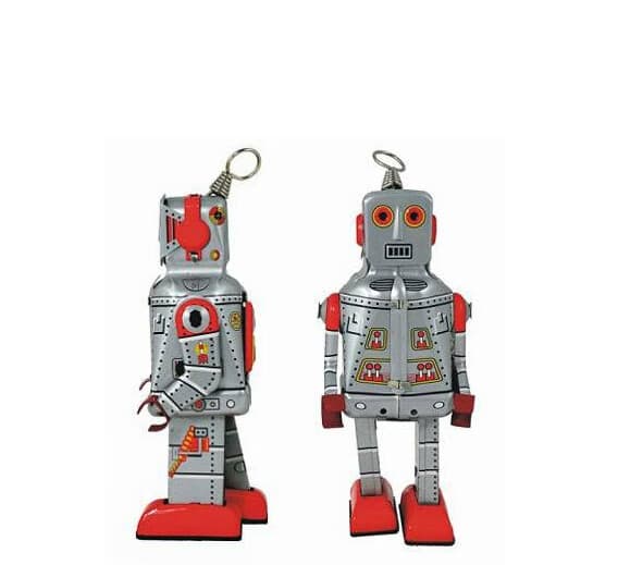 Tinn trommespillende robot voksen samleobjekter jernleker (2)