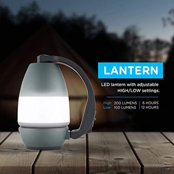 Spotlight med batteridriven bordslampa, tre-i-ett camping