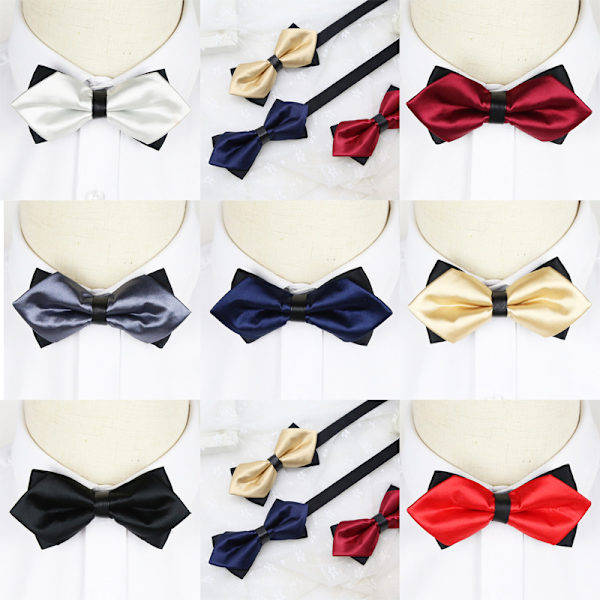 7 stk. bryllup spids dobbelt lag butterfly slips - koreansk mode forretning