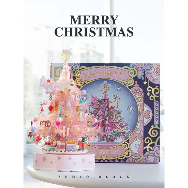 Pink Crystal Christmas Tree Christmas Toy