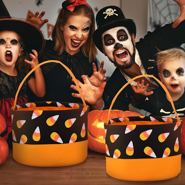 Halloween Trick or Treat-väskor Halloween Candy Buckets Tote-väskor