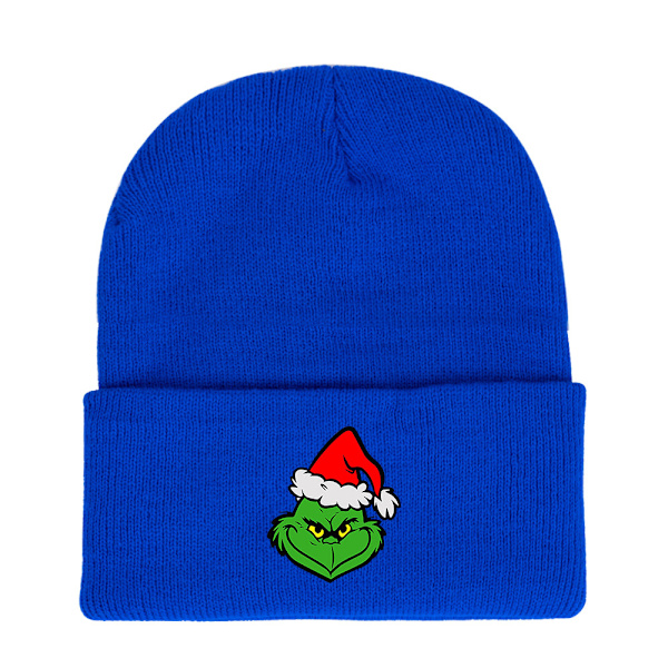 Grön Grinch Stickad Mössa Grinch Stickad Mössa Höst Vinter Print Solid Co