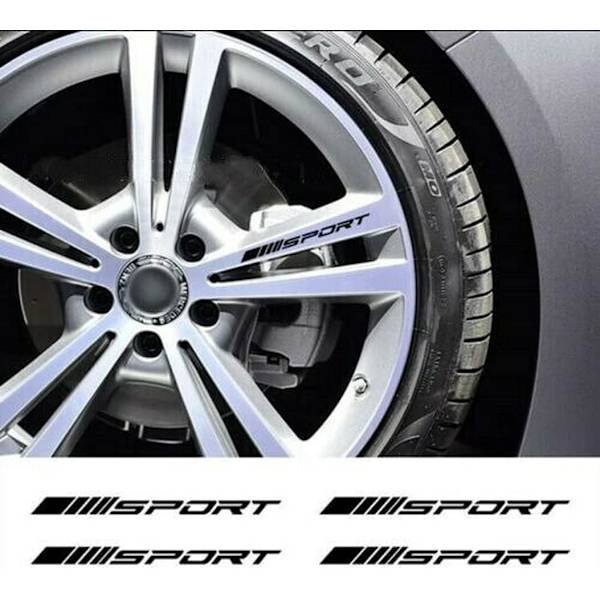 4 kpl Vanteet Vanteet Sport Racing Tarra Raidat Tarrat Embleemi Bumpe