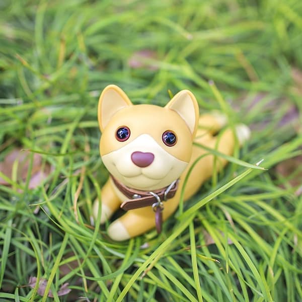 Sød hundedørstopper, dekorativ Shiba Inu dørstopper dyr