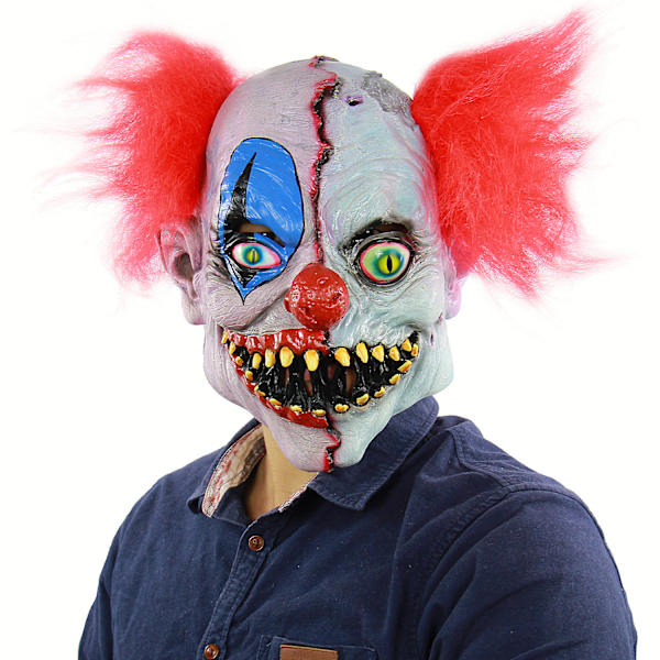 Halloween Maske Lille Rød Hætte Sjov Klovn Gyser