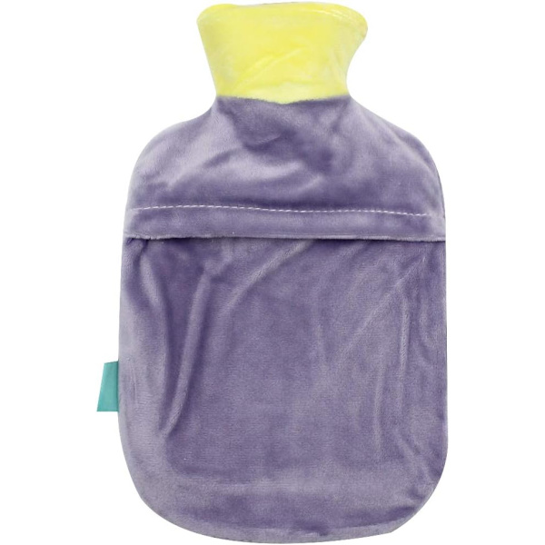 Naturlig gummithermos vandflaske, varmtvandsflaske, mavevarmer