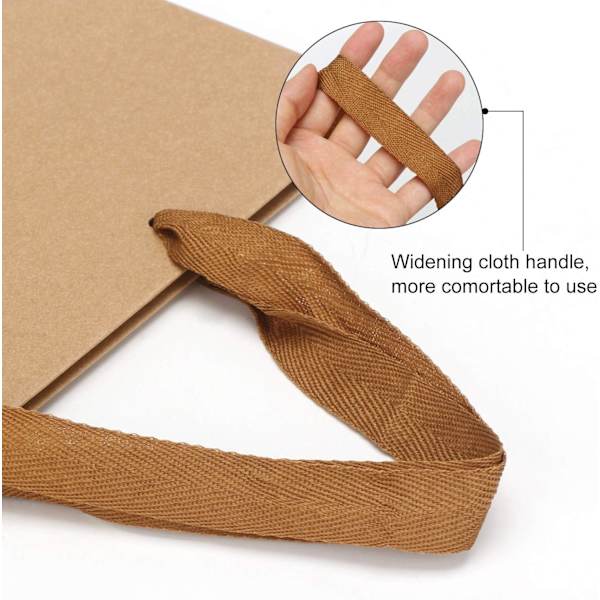 Kraftposer med håndtag, 30 stk. 5,9\" x 2,3\" x 7,8\" Små bulk Pap