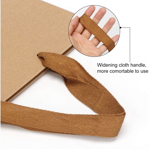 Kraftposer med håndtak, 30 stk 5,9\" x 2,3\" x 7,8\" Små Bulk Pap