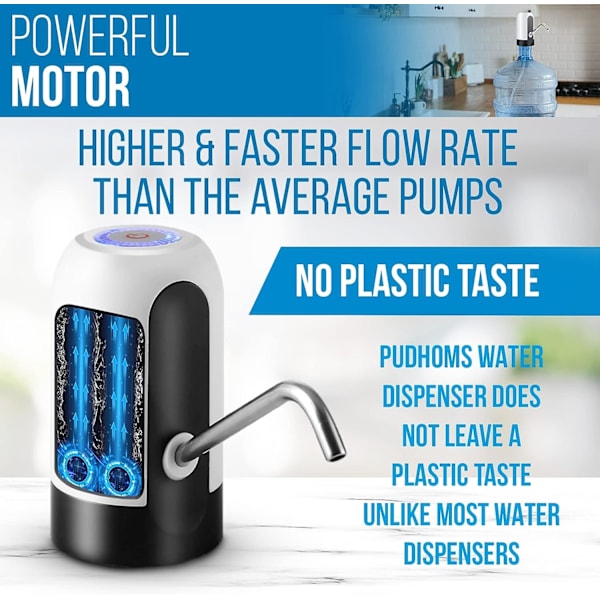 5 Gallon Vatten Dispenser - Universell USB Laddning Vattenflaska P