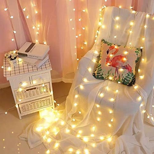 16,4ft batteridrevne strenglys 20LED kugle strenglys