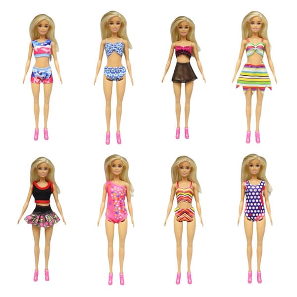 8 delar 30cm Barbie mode bikini set