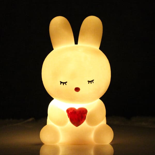 Baby Bunny Nattlys, Silikon Nattlys Leke For Dekorasjon
