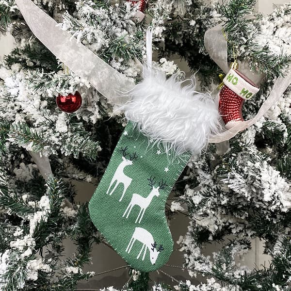 Små julekuler til oppheng, godtepose, dekorasjon