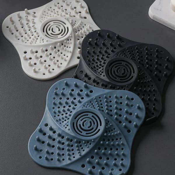 6 st 3 färger Multifunktionell diskho silfilter Stopp Hår Catcher D