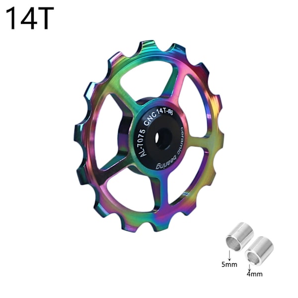 Växelhjul i aluminiumlegering för cykel, 10-17T, för mountainbike, hjul, lageruppsättning, reservdelar - färg 14T