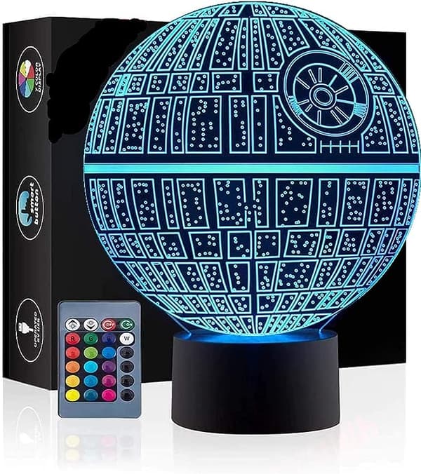 3D optiska illusionslampor, 7 modeller touch control optisk LED Ill