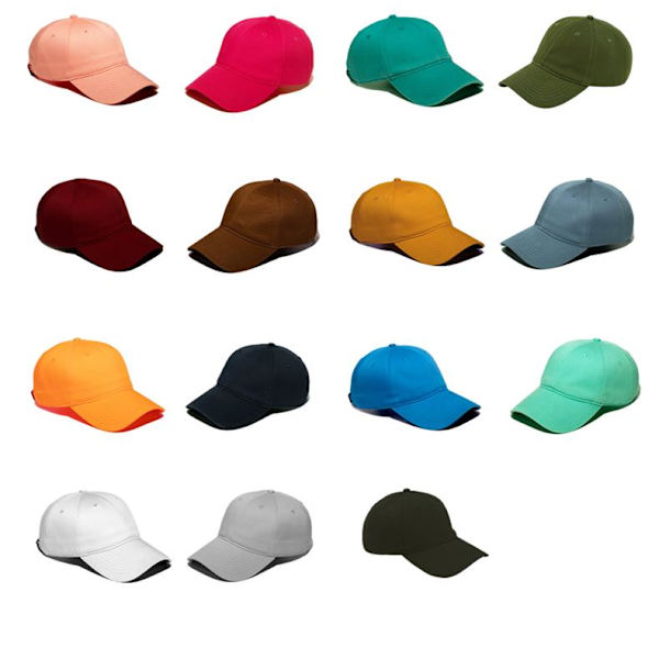 Justerbar bomuldslys tavle blød top ande tunge cap