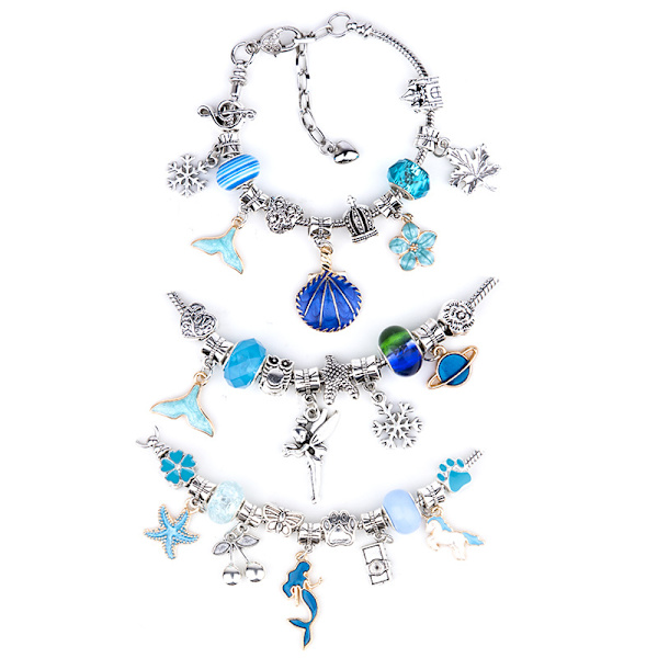 Julklapp - Diy Kids Ocean Collection Armband Set i Blå