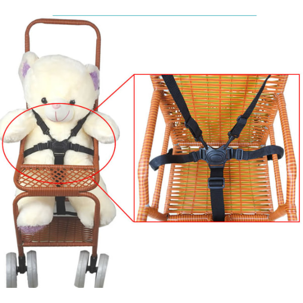 Baby fem-punkts säkerhetsbälte, baby matstol, barnvagn Accesso