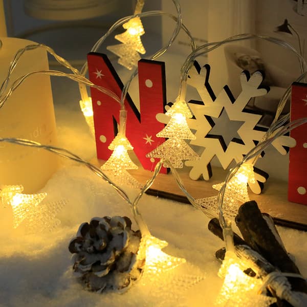 Julgran LED-klockljussträngar Juldekorationer