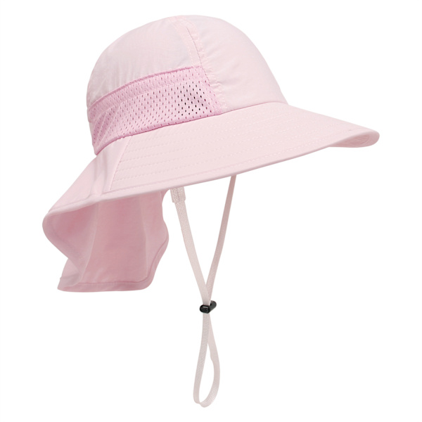 Baby Sun Hat Girl Boy Neck Hat Protection Children Bucket Hats B