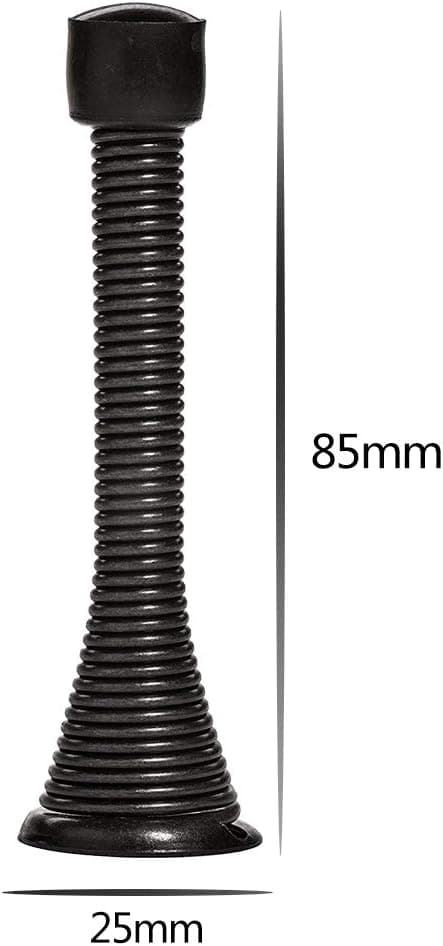 Fjærbelastet dørstopper - 4 stk. - Dørstopper - 85 mm - Veggmontert
