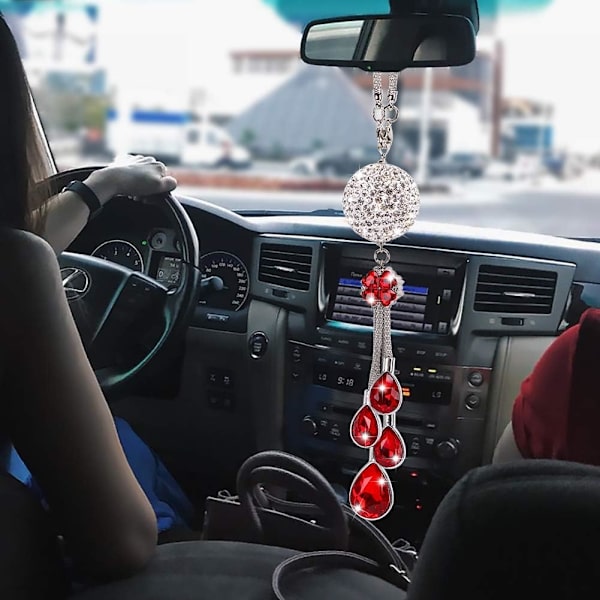 Bling Autonpeilin lisävarusteet naisille, Crystal Car Mir