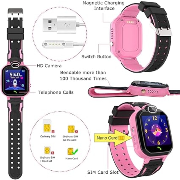 Kids Smart Watch - Gaming Watch with Camera Music Player School