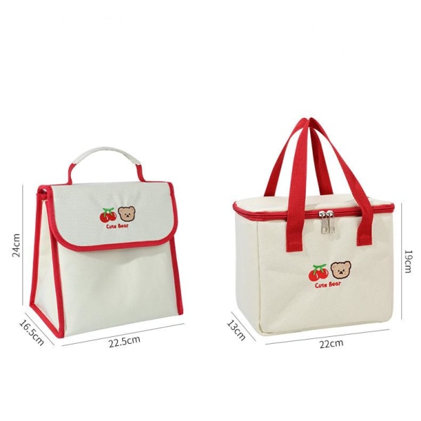 Tegneserie sød Tote Bag, Isoleret frokostpose, Frokostpose B