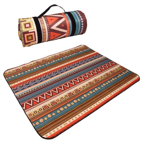Piknik Tæpper, Boho Piknikmåtte Vandafvisende Foldbar, Sandtæt Overdimensioneret Udendørsmåtte, til Fester, Camping, Park, Rejser, Græsgaver, farve 150*200cm