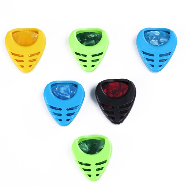 Guitar Plectrum Holders - 10 Guitar Plectrum Cases, Spring Loade