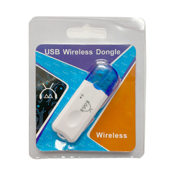 Liten blå USB Bluetooth-headsetmottaker Bluetooth-lydadapter