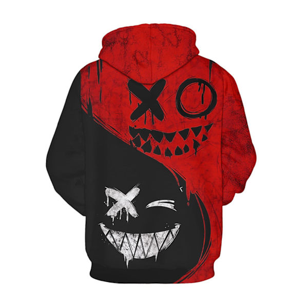 3D-tryckt Halloween-jultröja för män - XXL