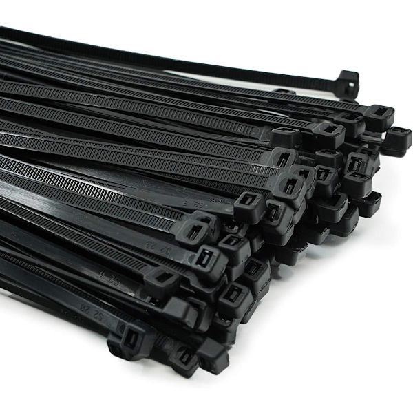 1000 stk. professionelle kabelbindere 80 x 2,5 mm sorte kabelbindere