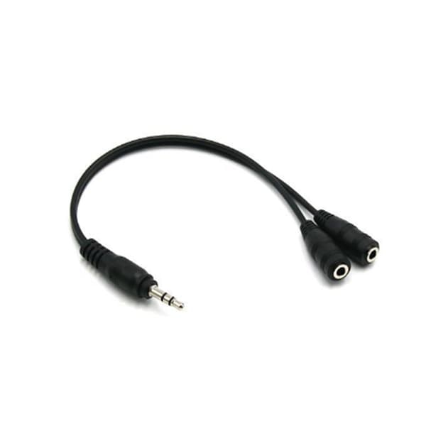 Earphone one for two 3.5 one for two audio kabel 3.5mm til at dreje 2