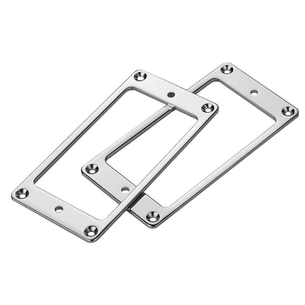 6 stk., krom fladt metal humbucker montering ring sæt - br