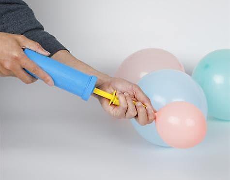 3 stk. håndpumpe, dobbeltvirkende luftpump til bolde, træningsbolde, yogabolde, pool floats