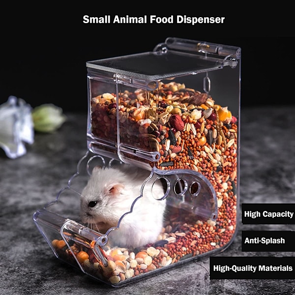 Hamster Foderautomat til Små Dyr Automatisk Foderautomat Automatisk Tyngdekraft
