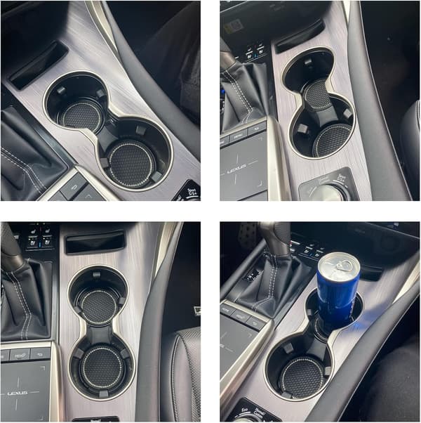 2 stk. Universal Auto Anti-Slip Kopholder Indsats Coaster