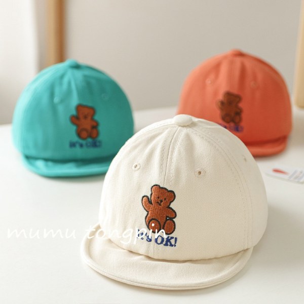 2-pack Baby Duck Caps för bebisar Barn Söt björn solhatt tecknad
