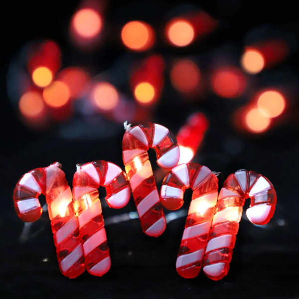 Strenglys, 10 fot 20 LED 3D Plus Twinkle Lights, USB og Ba