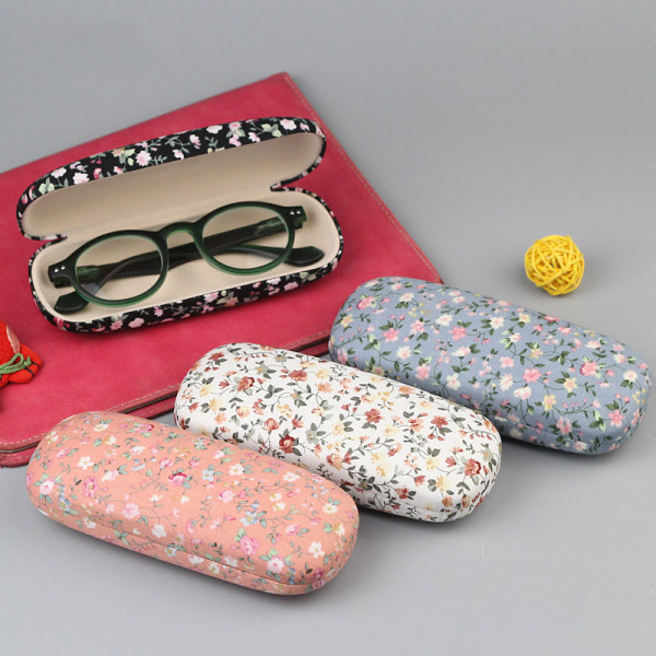 4 delar Glasögonfodral Hårt case för kvinnor Retro Portable