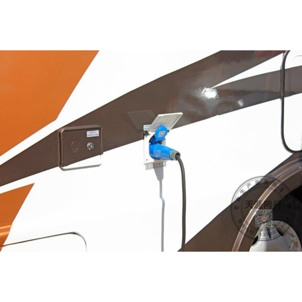 RV Camper 220V-240V 16A Udvendig Flush Hook Up Vandtæt Strøm