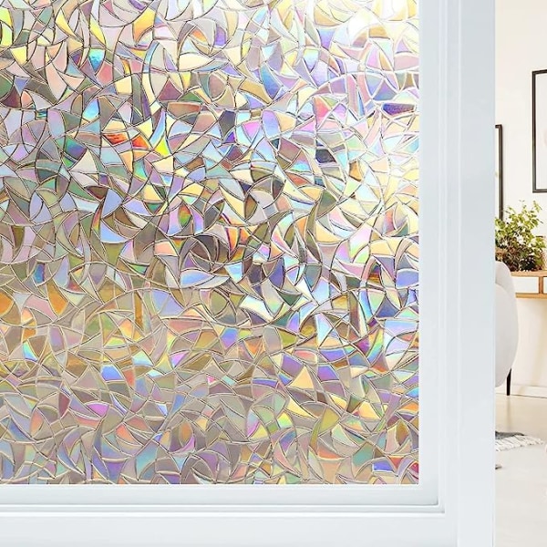 45 x 200cm, Electrostatic Window Film Rainbow Effect