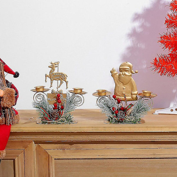 Juletrær Julelysestake Hjem Jern Lys Ornament G