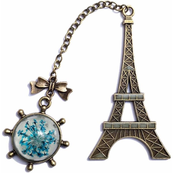 Paris Tower Metal Lysende Bogmærke Retro Kulturelt og Kreativt