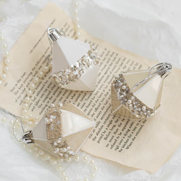 (3PCS Diamanter) Julgranskula Dekoration Julgran Ba